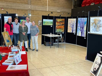 Delegation des Kunstvereins Steinfurt e. V. in der Gemeindehalle Warande