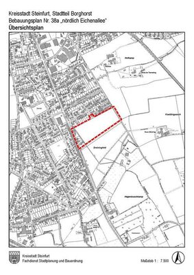 Übersichtsplan BPlan 38a - Aufstellung