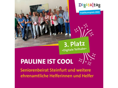 Pauline ist cool gewinnt 3. Platz