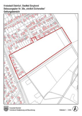 Flurkartenauszug BPlan 38a - Aufstellung