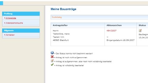 Bauantrag online