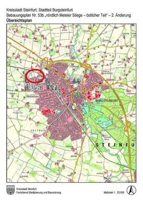 Übersichtsplan BPlan 53b - 2. Änderung